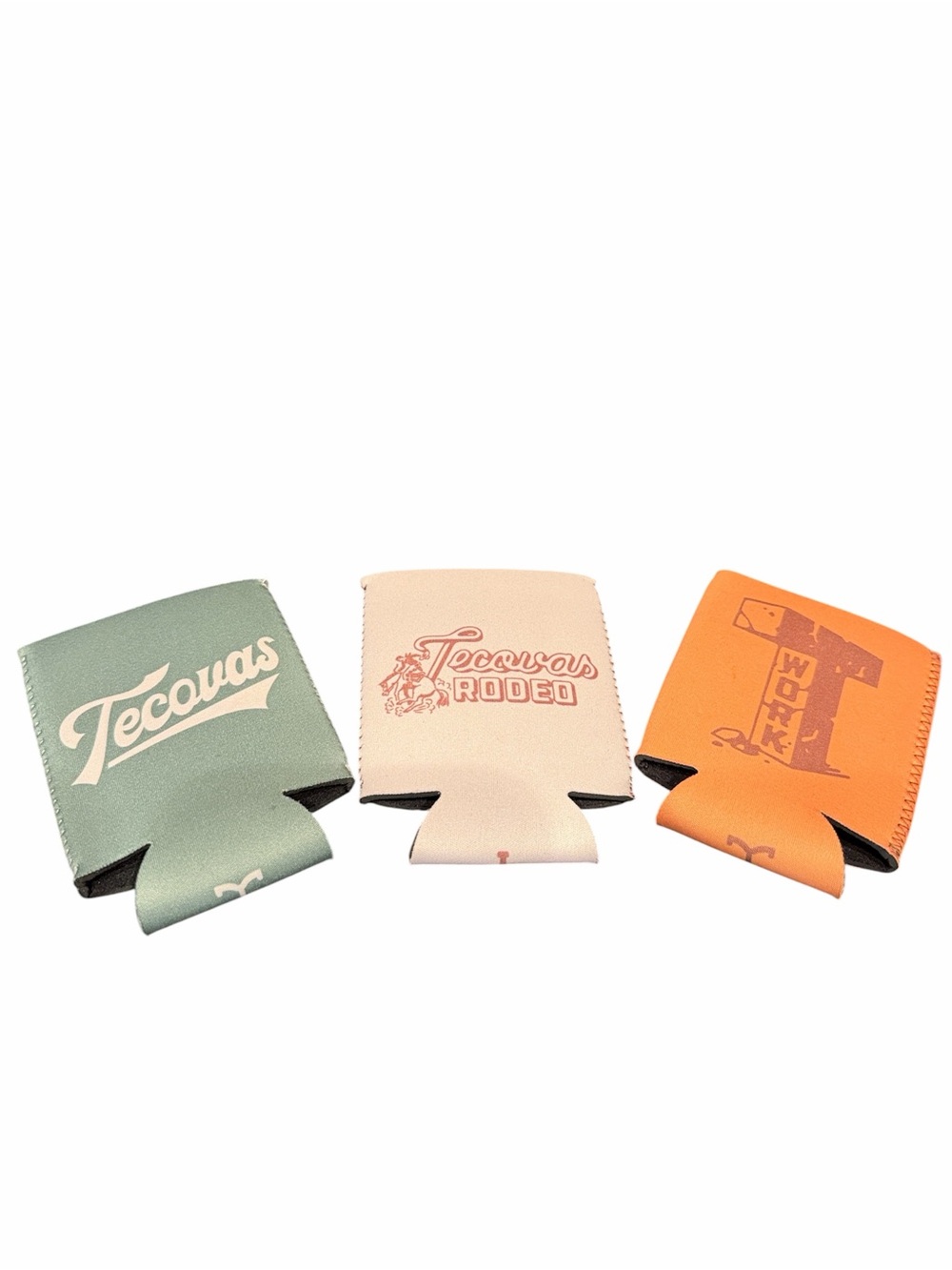 Tecovas USA Drink Sleeve Bottle Can Bar Koozie Coozie Set Rodeo Work